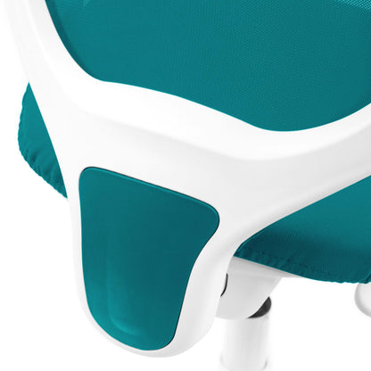 hjh OFFICE 736413 Kid Ergo Kinder Schreibtischstuhl – Blau/Weiss