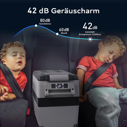 EUHOMY Kompressor Kühlbox 40L CF-45 mit App-Steuerung, 12V/24V