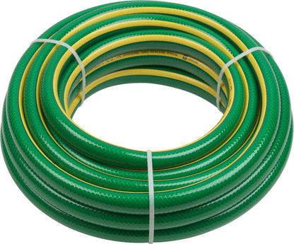 Meister Gartenschlauch Kreuzgewebe 19,05 mm (3/4 Zoll), 20 m – grün/gelb, zur Bewässerung kleiner Flächen