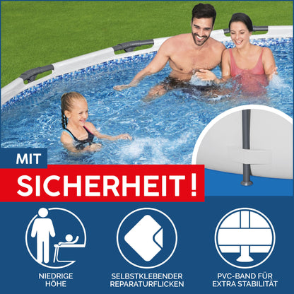 Bestway Steel Pro MAX Pool-Set Ø305cm - Lichtgrau