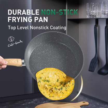 Kitchen Academy Topf- & Pfannenset 12tlg Antihaft Induktion – Grau