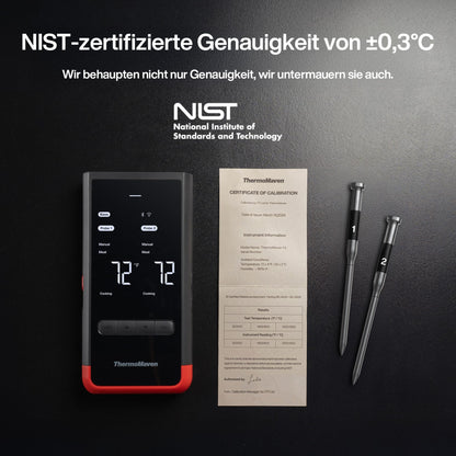 ThermoMaven P2 Fleischthermometer kabellos mit WiFi und 2 Sonden