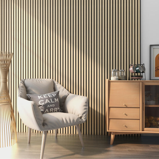 NEU.HOLZ Akustikpaneele Schalldaemmung - Eiche Holzoptik
