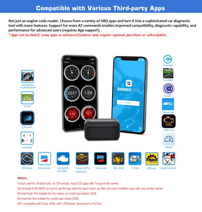 Veepeak OBDCheck BLE+ OBD2 Diagnosegerät Bluetooth für iOS und Android