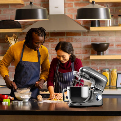 Fentic Küchenmaschine 2000W, 6.2L Edelstahl Rührschüssel - Anthrazit