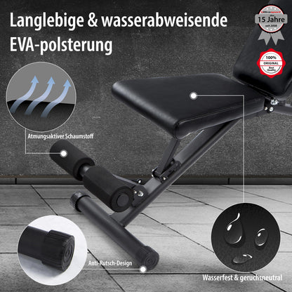 Ultrasport 331100000163 Hantelbank - Schwarz, 115 cm