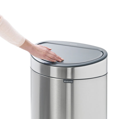 Brabantia Touch Bin New Edelstahl Abfalleimer 40L - Brilliant Steel