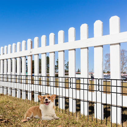 Thealyn Dekorativer Metall Tierzaun – 25er-Set ohne Graben