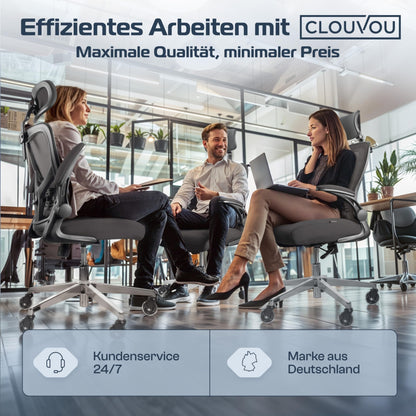 CLOUVOU SmartSeat Ergonomischer Bürostuhl – Testsieger