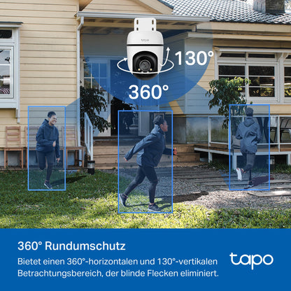 Tapo C51A 2K WLAN Überwachungskamera Aussen, 360° schwenk-/neigbar