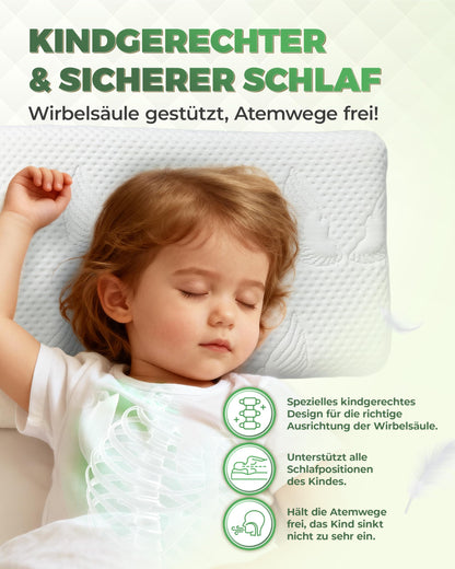 Welldora Kinderkissen Memory Foam 30x50 cm ergonomisch mitwachsend
