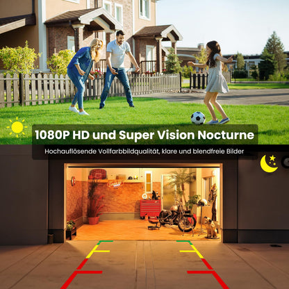 Foxpark 4,8" 1080P Funk Rückfahrkamera - Auto LKW Wohnmobil