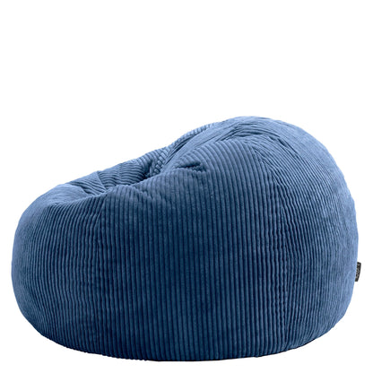 Icon Kingston Sitzsack Cord Denimblau für Erwachsene – inkl. Füllung