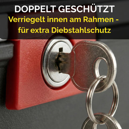 Thiru Touring-Tresor Fahrradkoffer 14L, abschliessbar & wasserdicht