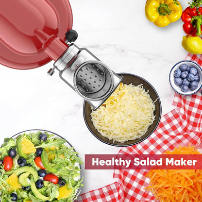 COFUN Gemüseschneider Set Aufsatz für KitchenAid - Edelstahl