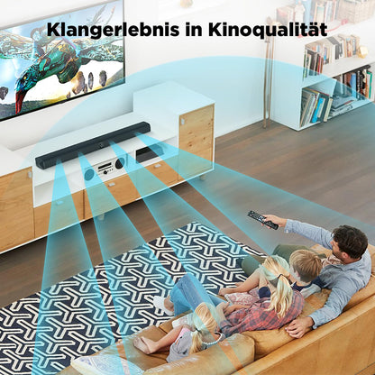 GarageRock KY8000 Soundbar für TV, teilbar, Bluetooth 5.3, 80 W