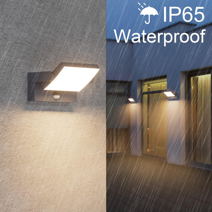 Klighten Aussenwandleuchte 24W Bewegungsmelder Anthrazit Warmweiss