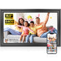 Yalilia Frameo Digitaler Bilderrahmen 15,6 Zoll FHD Touchscreen 64 GB mit IPS-Display und Standfuss