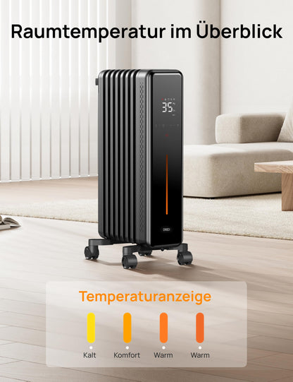 Dreo Ölradiator OH521, 2000 W Elektroheizung mit Thermostat