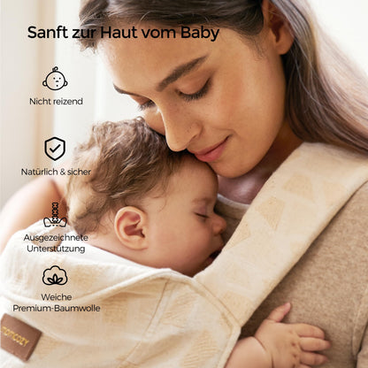 Momcozy Babytrage Neugeborene Ergonomisch - Geometrische Muster