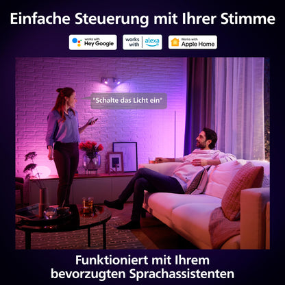 Philips Hue Starter Kit Bridge Pro + 3 GU10 LED Spots + Smart Button