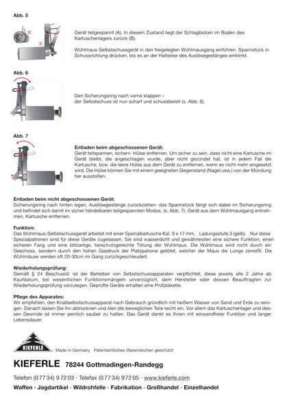 Kieferle Wühlmausselbstschuss W2 Falle – Original inkl. Halter