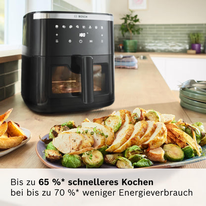 Bosch Serie 6 MAF671B0 Heissluftfritteuse XXL 7.2L - Schwarz