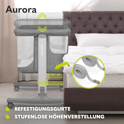 Lionelo Aurora 3-in-1 Babybett & Beistellbett – bis 9 kg