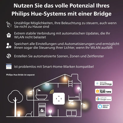 Philips Hue Festavia Lichterkette - 40m, Farbwechsel