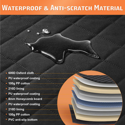 Gimars Upgrade Hunde Autoschondecke Rückbank 157x132cm Sichtfenster