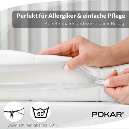 POKAR Matratzentopper 140x200 cm Kaltschaum orthopädisch 5 cm