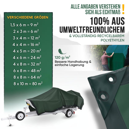 ORGAFLIX Premium Gewebeplane – 4x6m Wasserdicht & UV-beständig