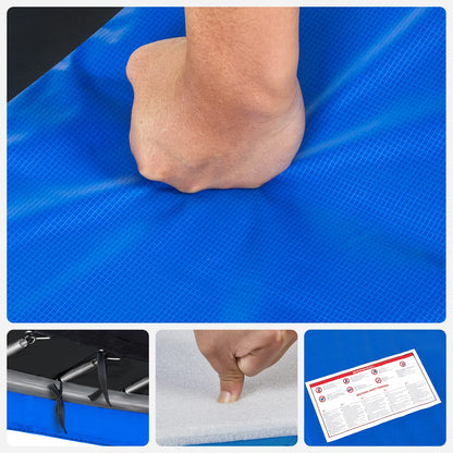 SONGMICS Trampolin Schutzkissen STP12FT, 366 cm, UV-beständig, Blau