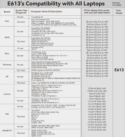 Smatree Laptop-Hülle 16 Zoll für Samsung Galaxy Book Pro/Ultra/Edge E613