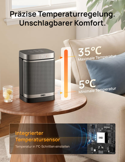 Dreo Heizlüfter Heater314S, 1500 W PTC Keramik mit WLAN und Thermostat