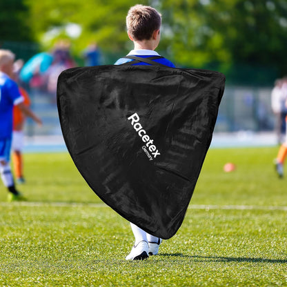 Racetex Fussballtor Set für Kinder, 2 Tore mit Tragetasche, hellblau