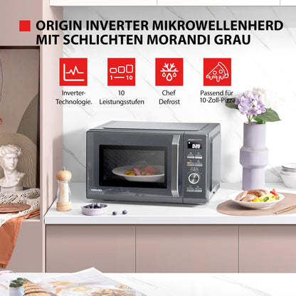 Toshiba MW3-AM25PFI(MG) Solo Mikrowelle - 25L Morandi-Grau