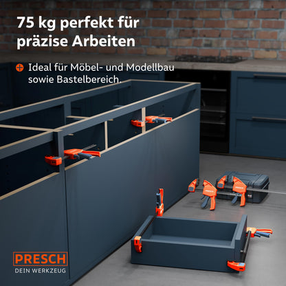 Presch Schnellspann Einhandzwingen Set 4 Stk. – 150/300mm