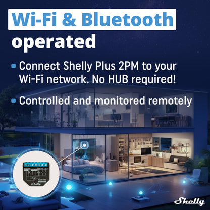 Shelly Plus 2PM Smart Home Doppel Relais Schalter – 4er Pack