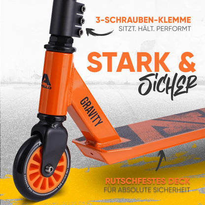 Apollo Gravity Stuntscooter – Für Kinder & Teenager Beginner