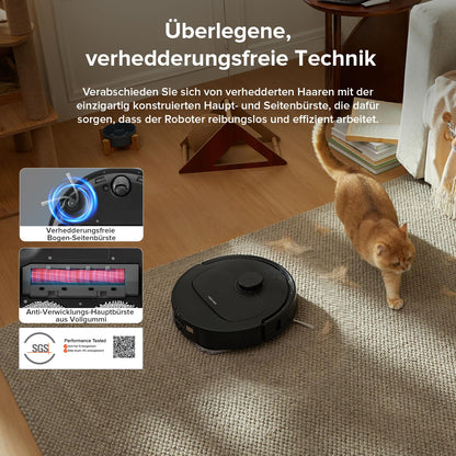 roborock Qrevo Saugroboter mit Wischfunktion - Schwarz (QV35A)