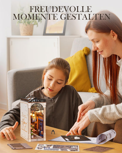 Rolife Book Nook Arcade Dating – DIY Miniaturhaus aus Holz mit LED