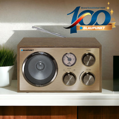 Blaupunkt RXN 180 Nostalgieradio UKW Bluetooth - Holz Messing