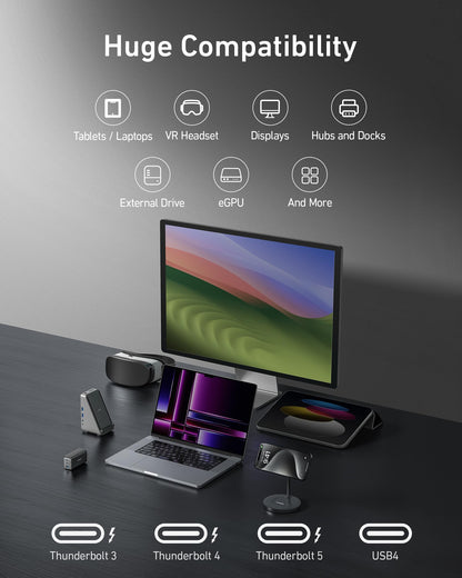 Anker Thunderbolt 4 USB C Kabel – zertifiziert, 100W