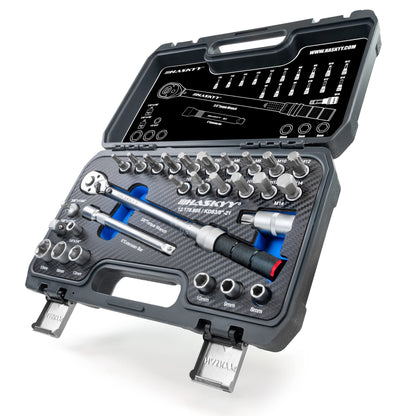 HASKYY Drehmomentschlüssel Set – 3/8" 5-60Nm für Motorräder