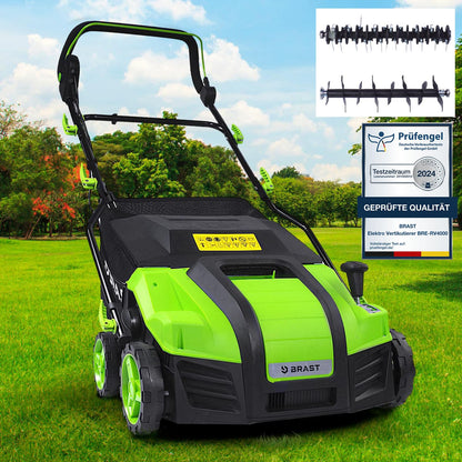 BRAST Elektro-Vertikutierer & Rasenlüfter BRE-RV-4000 2in1 2000 W