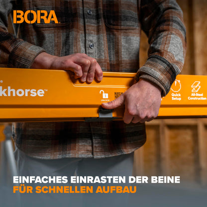 Bora PM-3350T Arbeitsbock – 2er-Set Metallsägeböcke