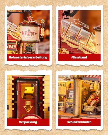 ROKR Gift Factory 3D Holzpuzzle Spieluhr Modellbausatz - EAB01