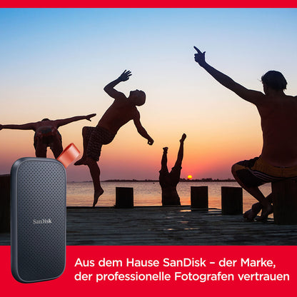 SanDisk Portable SSD 2TB - Externe Festplatte Grau