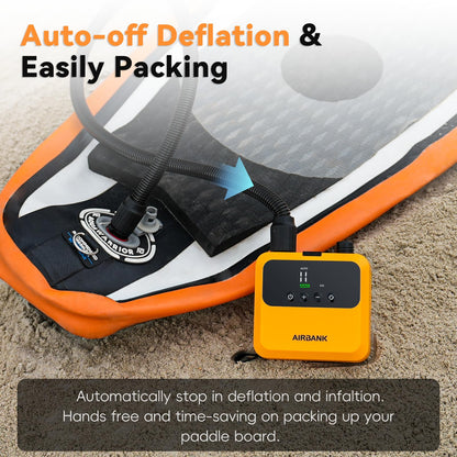 AIRBANK PULSE Pro Elektrische Mini SUP-Luftpumpe, 20 PSI, Akku